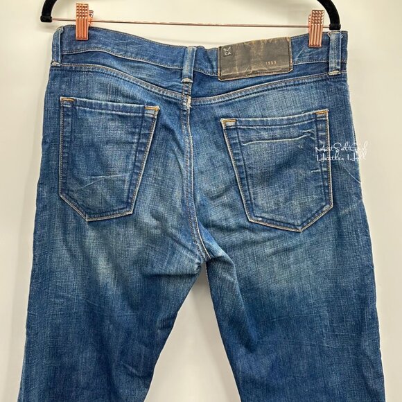 Gap Morrison Men's Slim Straight Button Fly Tarnished Style Denim Jeans 30x30 - Picture 3 of 5